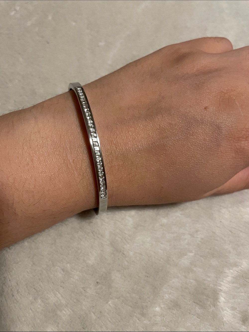 Rhinestone Bangle Fashion Bracelet
